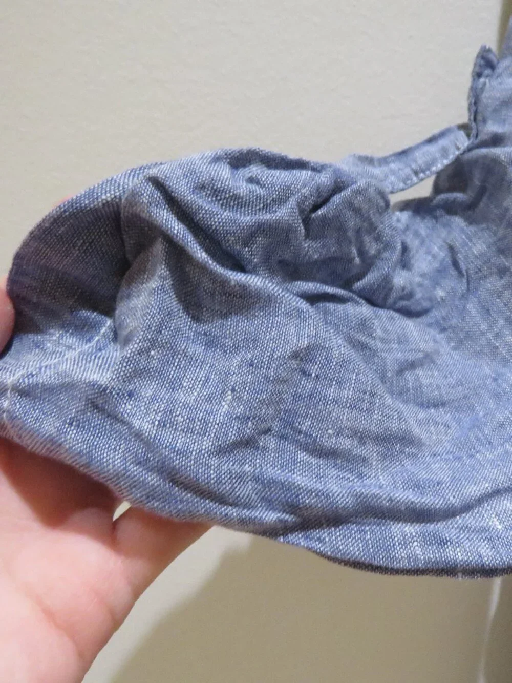 CP SHADES Regina 100% Linen Tunic Light Blue Gauzy Sml Coastal Beach Lagenlook - Picture 7 of 15